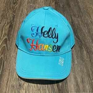 Helly Hansen | Blue Rainbow Embroidered Cotton Adjustable Hat